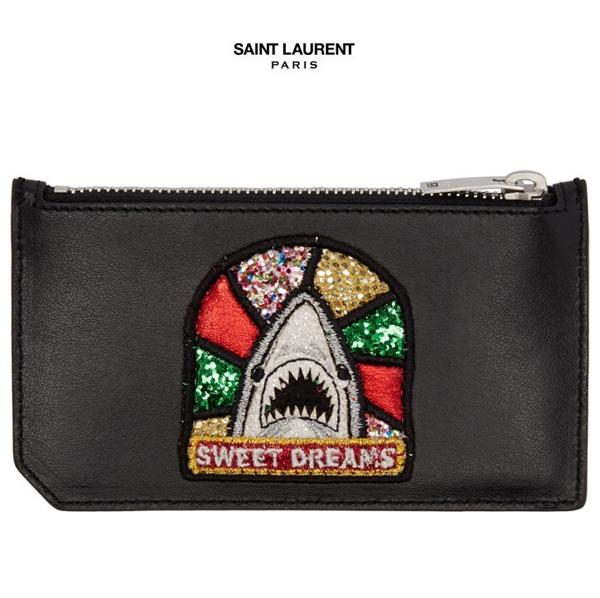 関送込【Saint Laurent】サンローラン コピー Sweet Dreams シャーク カードホルダー 7021515